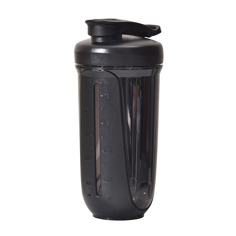 Căniță de shake cu capacitate mare, filtru cu scară de măsurare, plastic rezistent la temperatură, pentru pudră de proteine