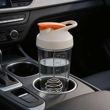 Shaker din plastic, 500 ml, pentru pudră de proteine, băuturi înlocuitoare de masă, sticlă sport de apă