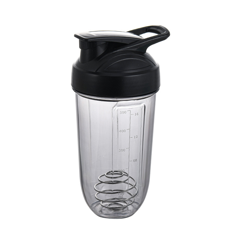 Shaker din plastic, 500 ml, pentru pudră de proteine, băuturi înlocuitoare de masă, sticlă sport de apă
