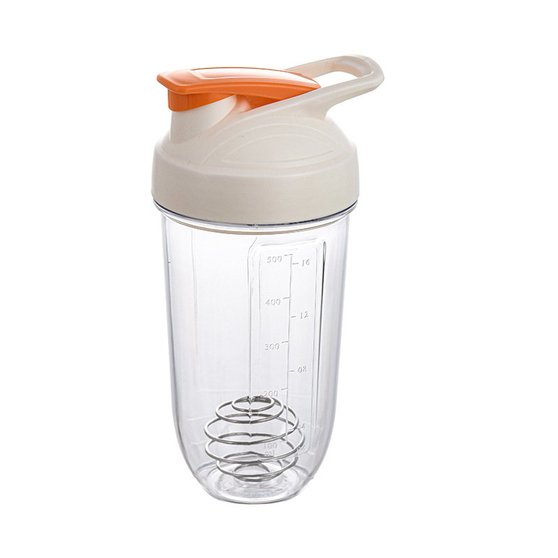 Shaker din plastic, 500 ml, pentru pudră de proteine, băuturi înlocuitoare de masă, sticlă sport de apă