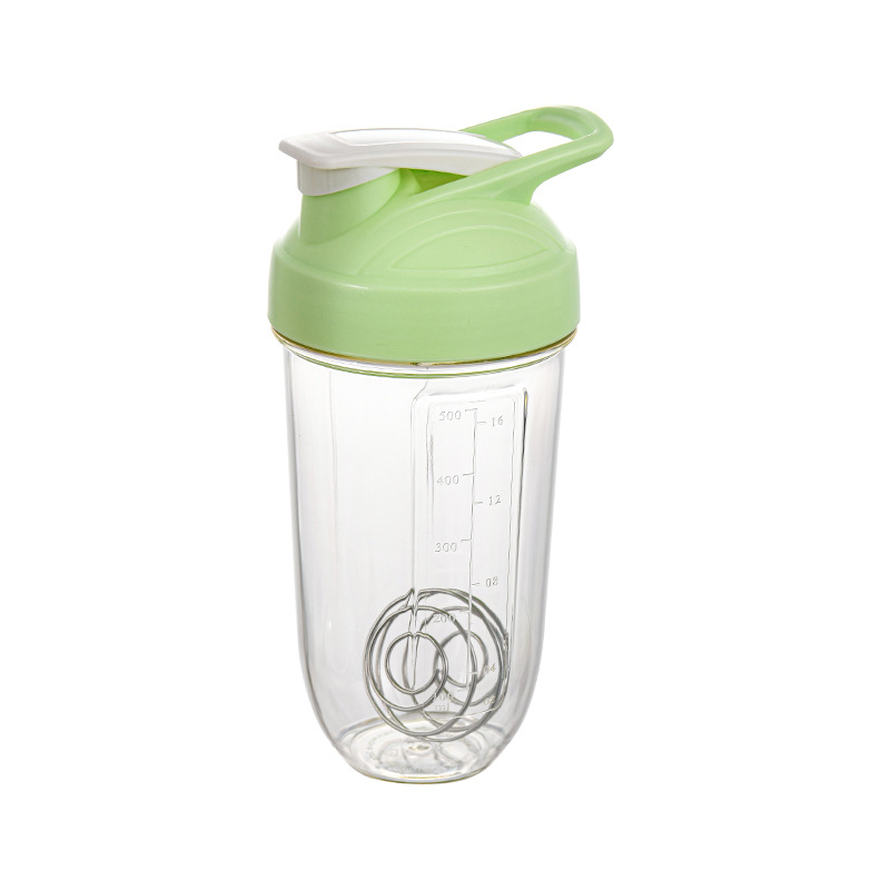 Shaker din plastic, 500 ml, pentru pudră de proteine, băuturi înlocuitoare de masă, sticlă sport de apă