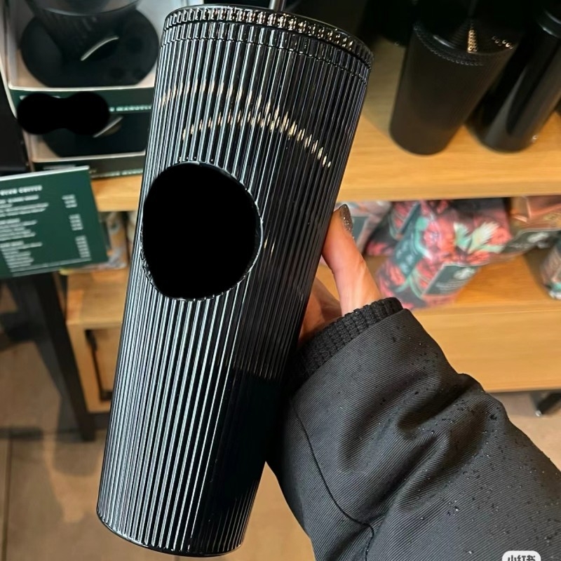 Star Dad pahar cu pereți dubli, cu pai, 710 ml, design creativ cu motiv durian, portabil, luciu irizat