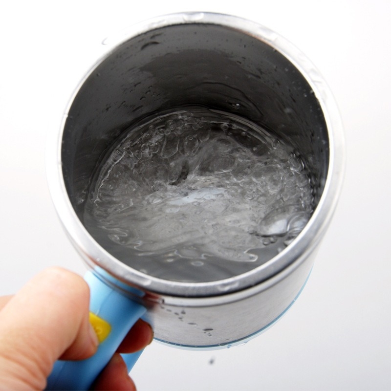 Sportman shaker din oțel inoxidabil, electric, cu agitator magnetic — pentru proteine, băuturi de masă, cafea