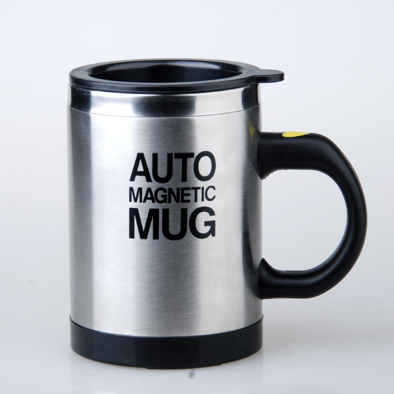 Sportman shaker din oțel inoxidabil, electric, cu agitator magnetic — pentru proteine, băuturi de masă, cafea