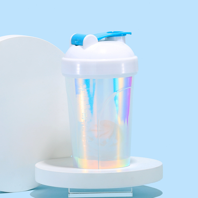 Shaker pentru pudră de proteine, cu capac mare, din plastic, cu logo personalizat