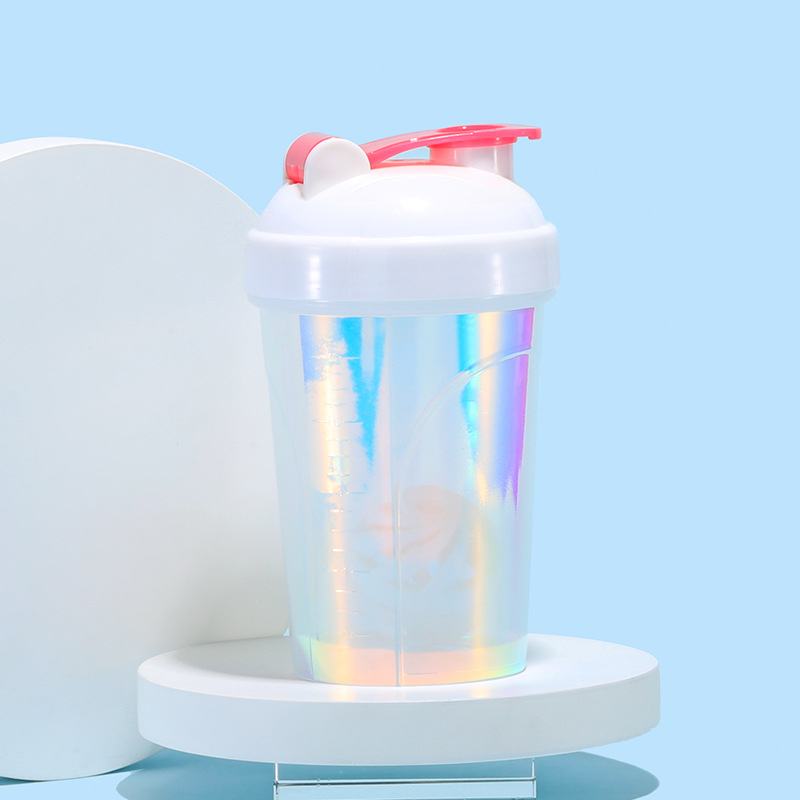Shaker pentru pudră de proteine, cu capac mare, din plastic, cu logo personalizat