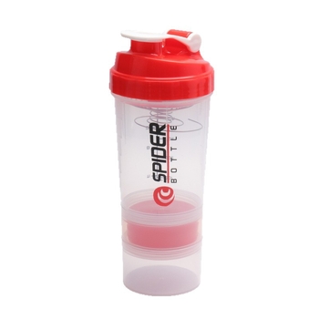 Cana shaker cu două straturi, porționare, capacitate mare, etanșă, pentru pudră de proteine, milkshake și băuturi sportive