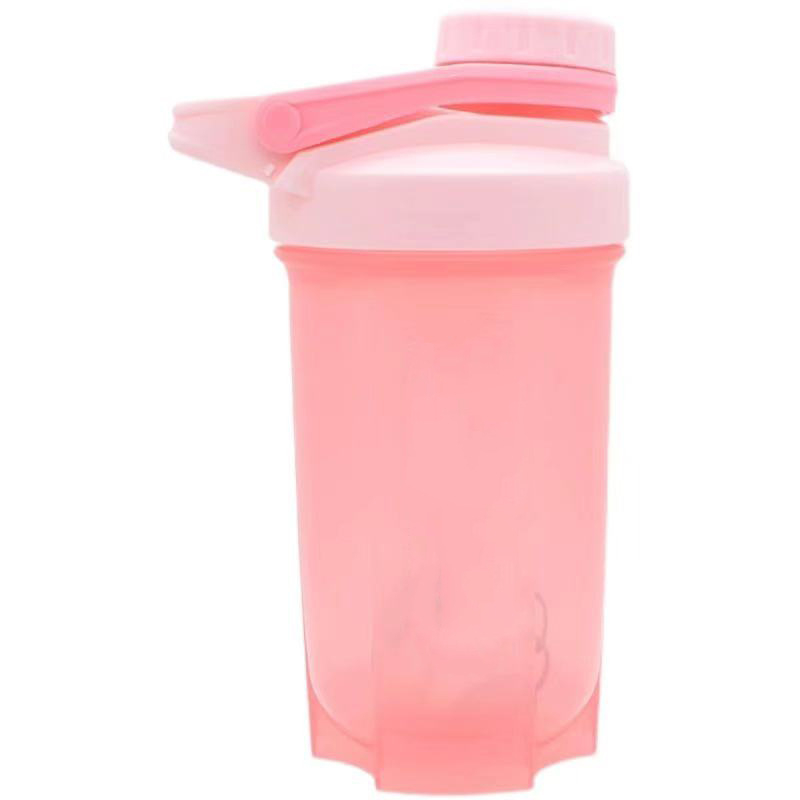Shaker proteic îmbunătățit, 500 ml, cu mâner, sticlă sport pentru copii, capac cu filet