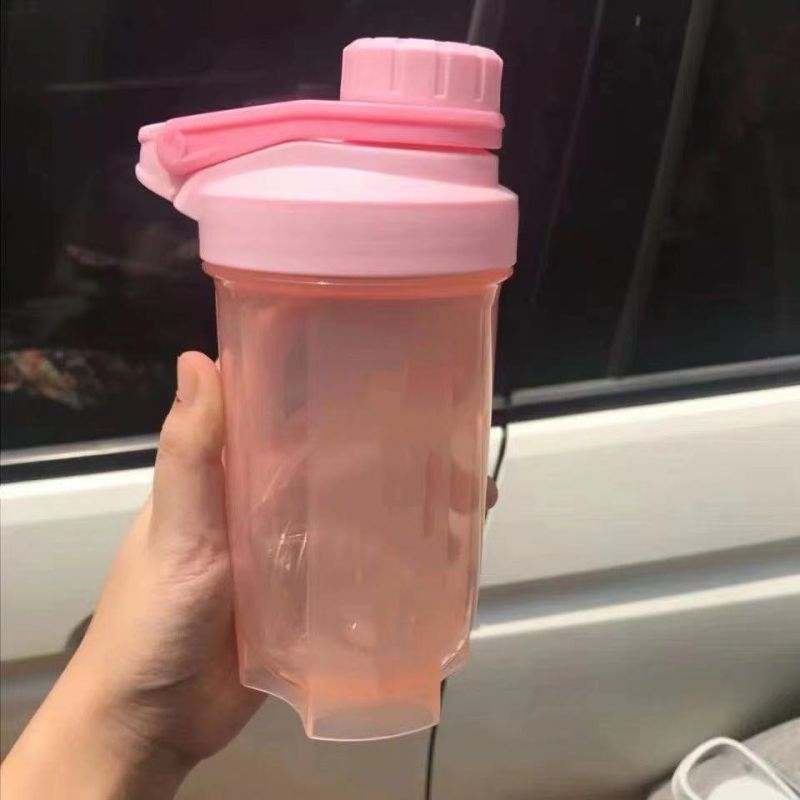 Shaker proteic îmbunătățit, 500 ml, cu mâner, sticlă sport pentru copii, capac cu filet