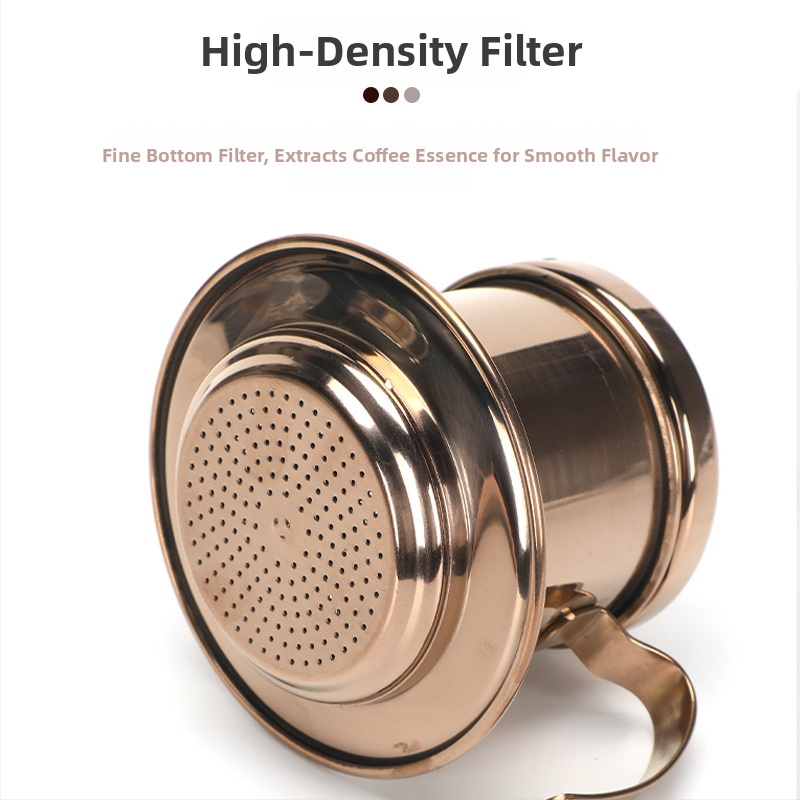 Cafetieră vietnameză tip picurare și ceașcă, din oțel inoxidabil 304, multifuncțională, stil italian