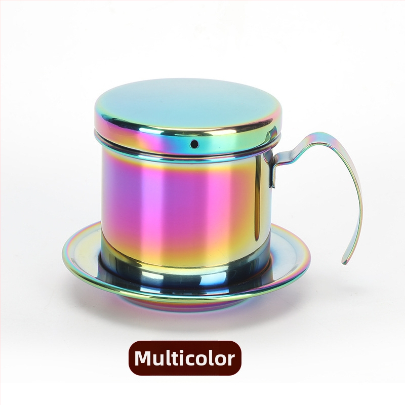 Cafetieră vietnameză tip picurare și ceașcă, din oțel inoxidabil 304, multifuncțională, stil italian