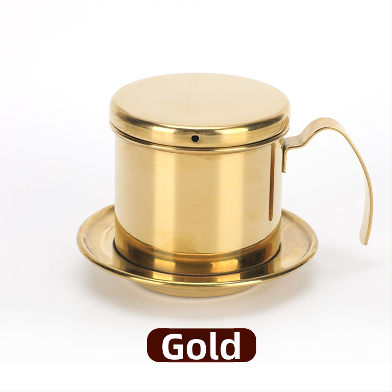Cafetieră vietnameză tip picurare și ceașcă, din oțel inoxidabil 304, multifuncțională, stil italian