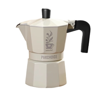 Cafetieră moka cu supapă dublă pentru uz casnic, set mini portabil pentru prepararea cafelei pe plită ceramică electrică
