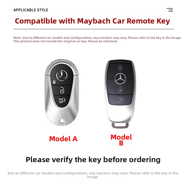 Kožený obal na kľúč pre Maybach S-Class a modely Mercedes: S450L, S480, S500L, GLS, E300L, C260