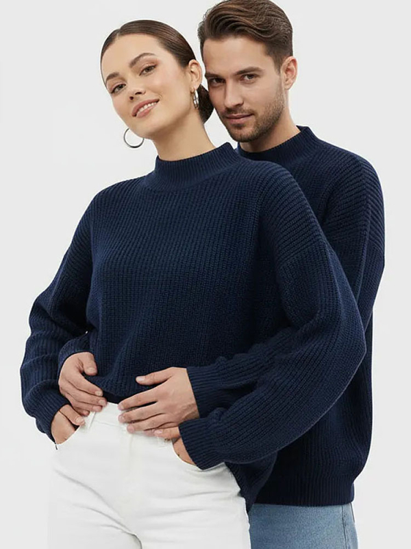 Női oversized kapucnis pulóver poliészter-kötött anyagból, egyszínű, laza szabás, hosszú ujjú, kerek nyakú