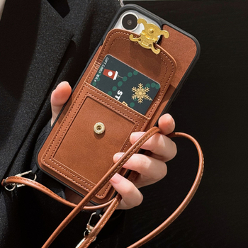 Θήκη για iPhone 14 Pro Max από συνθετικό δέρμα με ματ φινίρισμα, προστασία από πτώσεις, θήκη για κάρτες και λουρί crossbody, εμπνευσμένη από Ιαπωνία και Κορέα