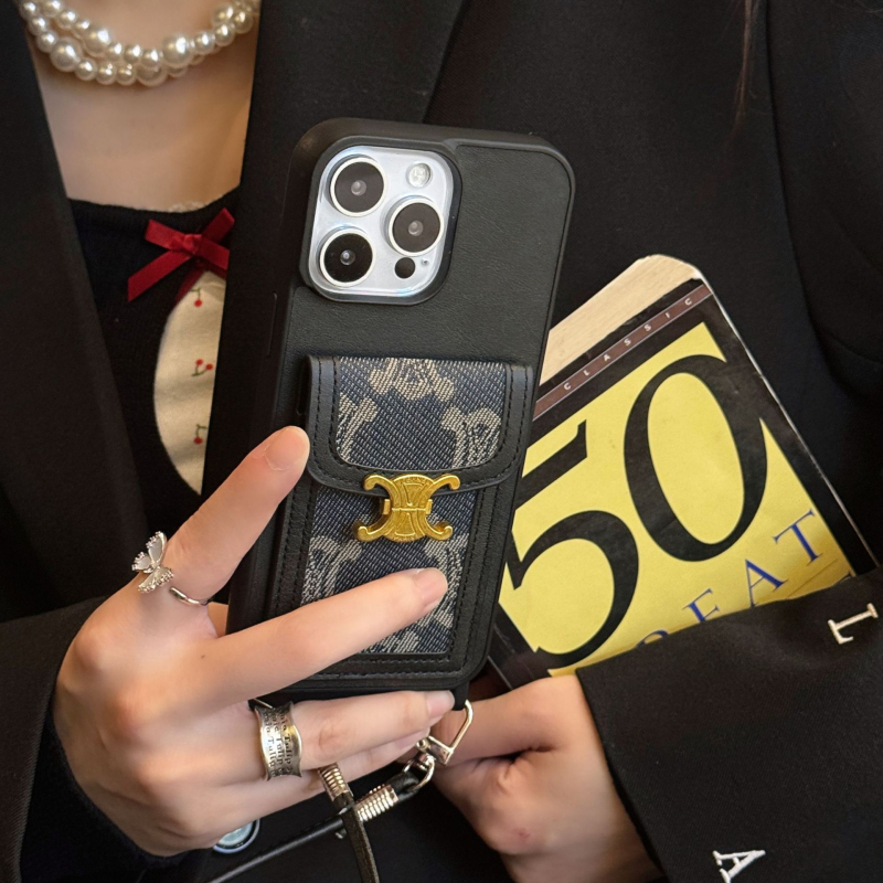 Θήκη για iPhone 14 Pro Max από συνθετικό δέρμα με ματ φινίρισμα, προστασία από πτώσεις, θήκη για κάρτες και λουρί crossbody, εμπνευσμένη από Ιαπωνία και Κορέα