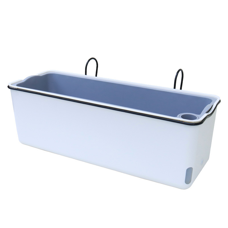 Ghiveci suspendat dreptunghiular pentru legume, pentru balcon, design lung pentru cultivarea legumelor
