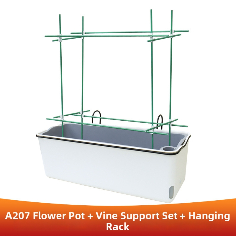 Ghiveci suspendat dreptunghiular pentru legume, pentru balcon, design lung pentru cultivarea legumelor