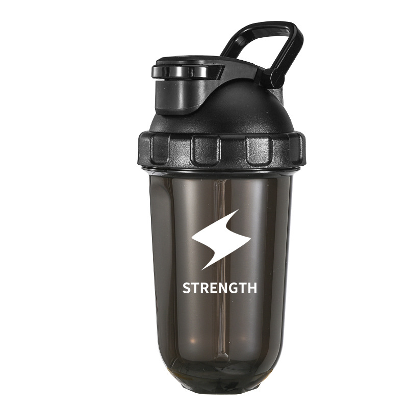 Cana sport 500 ml pentru fitness cu bilă de amestec, din plastic – shaker pentru proteine