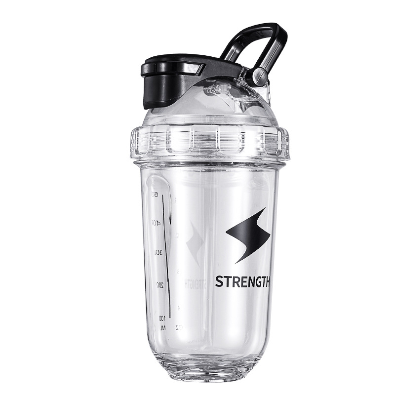 Cana sport 500 ml pentru fitness cu bilă de amestec, din plastic – shaker pentru proteine