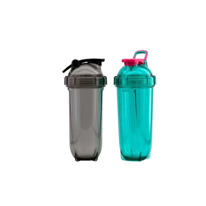 700 ml Шейкър бутилка с измервателна скала, преносима спортна бутилка със уплътнение за протеинов прах и млечни шейкове