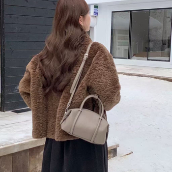 Ženska torba Boston u korejskom stilu od PU kože, mala, elegantna i moderna, za svakodnevnu upotrebu, nosiva preko ramena ili u ruci
