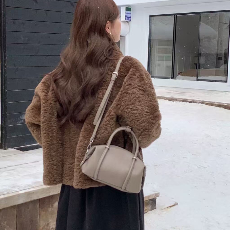 Ženska torba Boston u korejskom stilu od PU kože, mala, elegantna i moderna, za svakodnevnu upotrebu, nosiva preko ramena ili u ruci