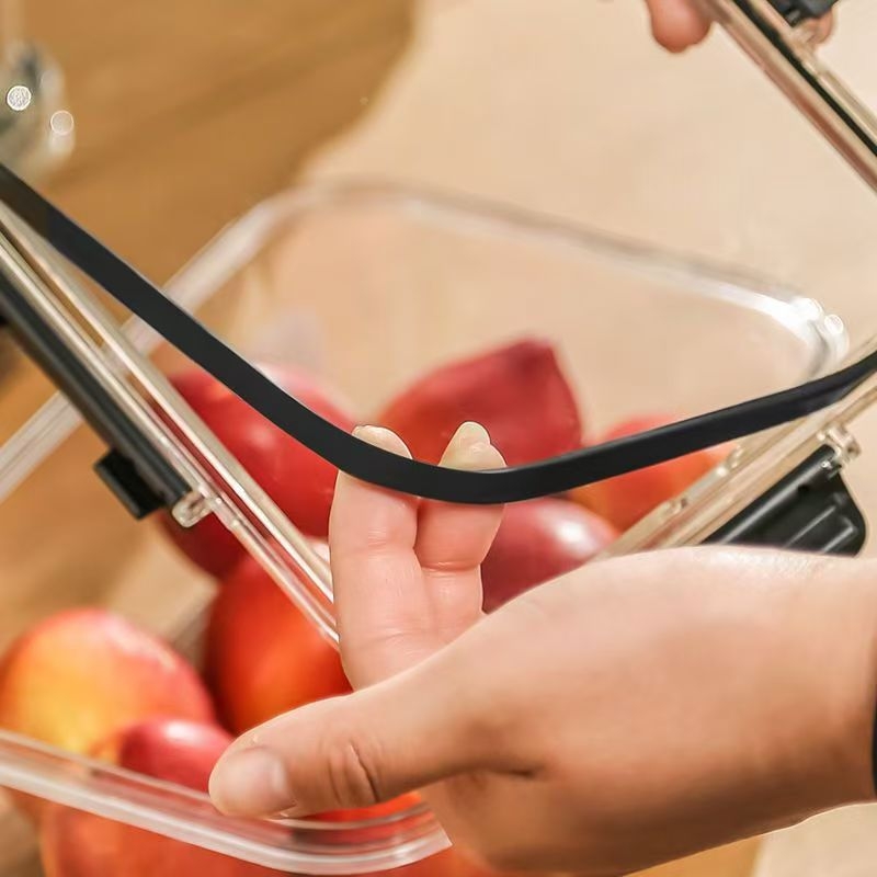 Domaća kvadratna kutija za očuvanje svježine namijenjena hlađenju i zamrzavanju hrane, višeslojni zatvoreni spremnik za skladištenje s zaštitom od prijenosa okusa