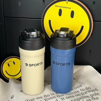Cana izolată din oțel inoxidabil pentru studenți – design stilat, cană de cafea unisex, portabil