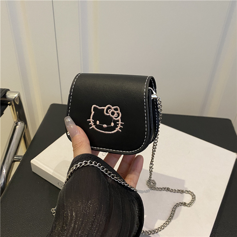 Ženska mini torbica s lančićem, PU koža u boji ruže, ljetni model, korejski stil, crossbody