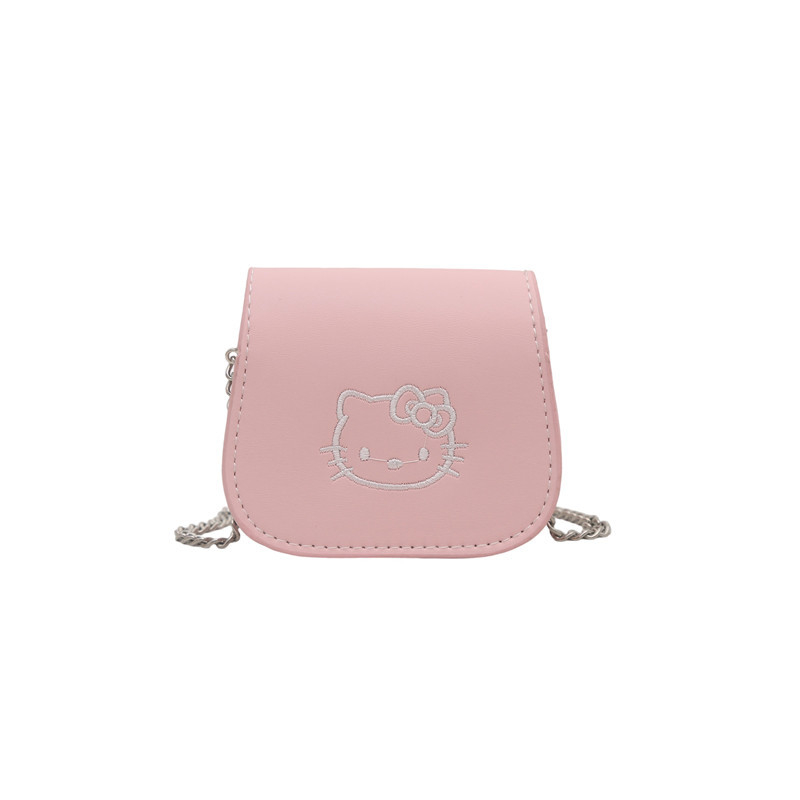 Ženska mini torbica s lančićem, PU koža u boji ruže, ljetni model, korejski stil, crossbody