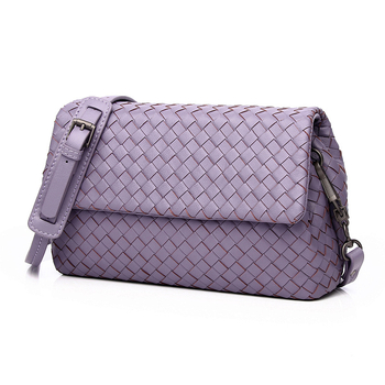 Nova ženska torbica od prave kože, ručno pletena od ovčje kože, crossbody torba srednje veličine, moderan dizajn