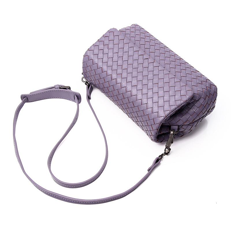 Nova ženska torbica od prave kože, ručno pletena od ovčje kože, crossbody torba srednje veličine, moderan dizajn