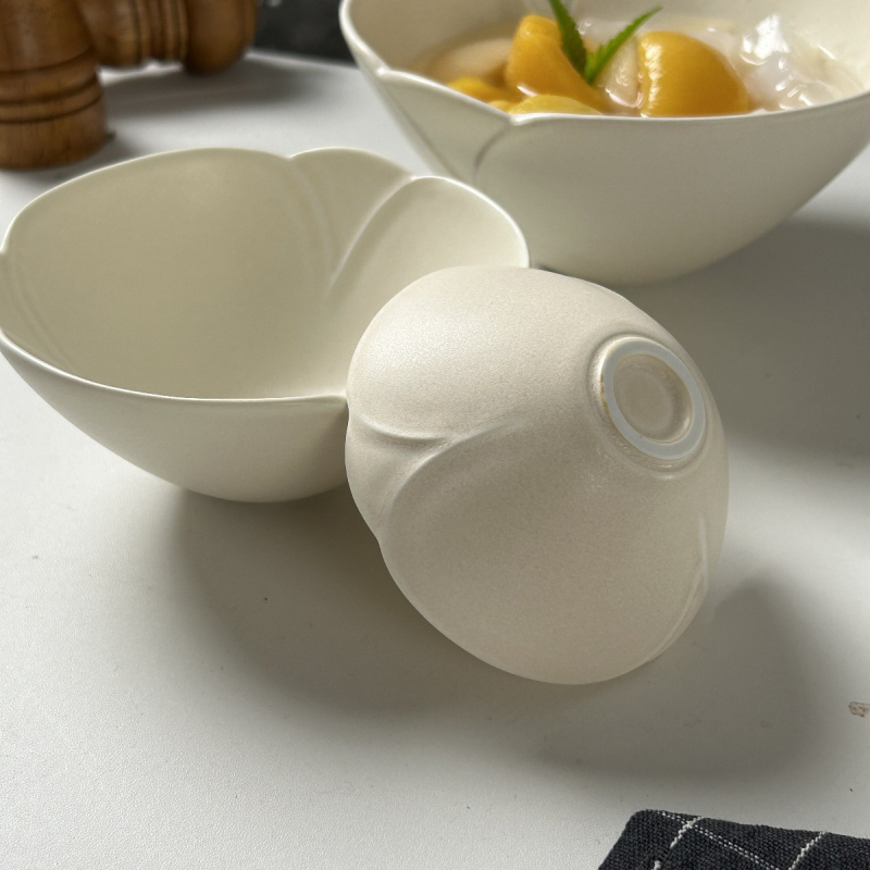 Vas ceramic în stil japonez, design retro, bol de înaltă calitate pentru desert, bol pentru fructe sau salată, vas multifuncțional pentru orez și farfurie pentru sos