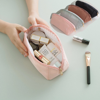 Geantă de cosmetice elegantă pentru femei, în formă de gălușă, impermeabilă, ușor de curățat, pentru depozitarea machiajului