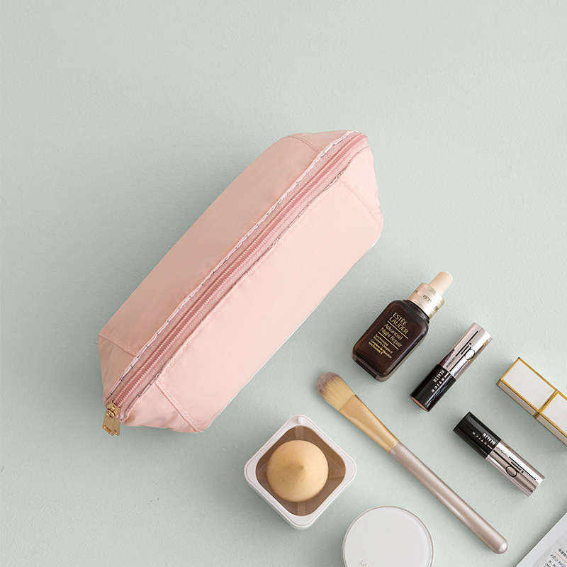 Geantă de cosmetice elegantă pentru femei, în formă de gălușă, impermeabilă, ușor de curățat, pentru depozitarea machiajului