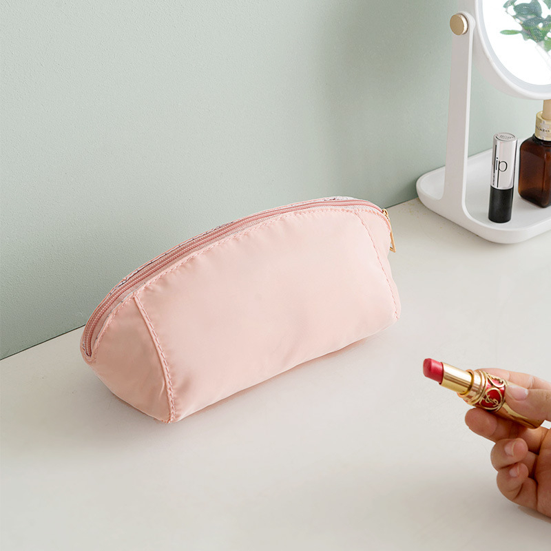 Geantă de cosmetice elegantă pentru femei, în formă de gălușă, impermeabilă, ușor de curățat, pentru depozitarea machiajului