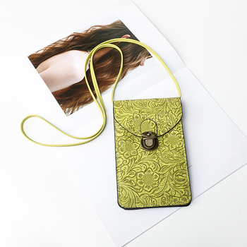 Ženska crossbody torbica od mekane kože, mala veličina, prozor za dodirni zaslon, ljetna svakodnevna torbica