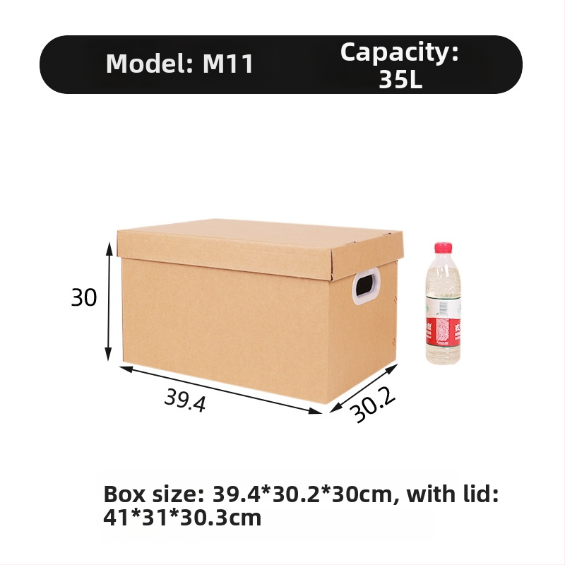 Cutie de depozitare din carton kraft extra-dur, cu capac, pentru mutări, capacitate mare