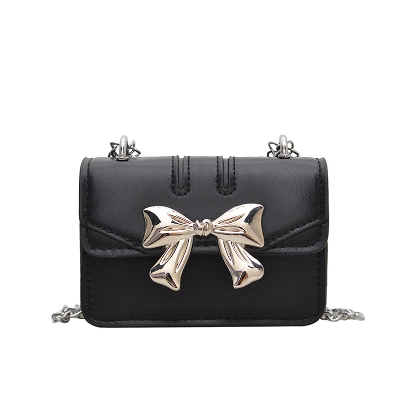 Ženska mini crossbody torba s mašnicom i lancem, 2026 novi trend, sladak i moderan dizajn