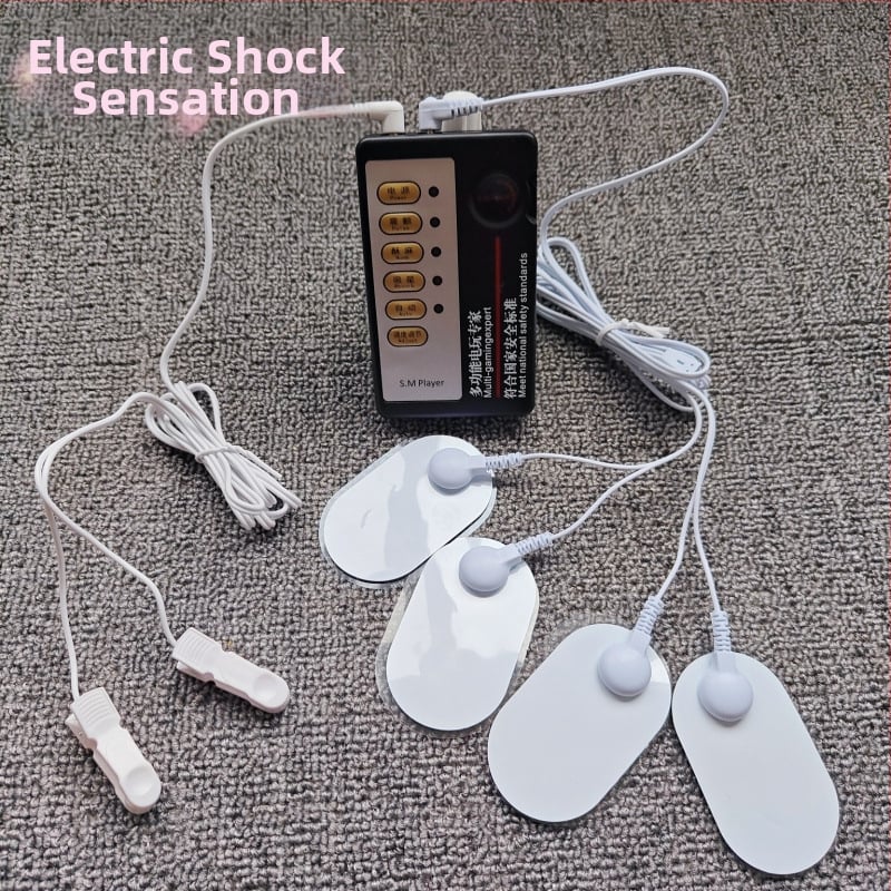 Elektrický šok masážny prístroj pre mužov aj ženy, klipsy na bradavky, stimulácia prs, BDSM hračka