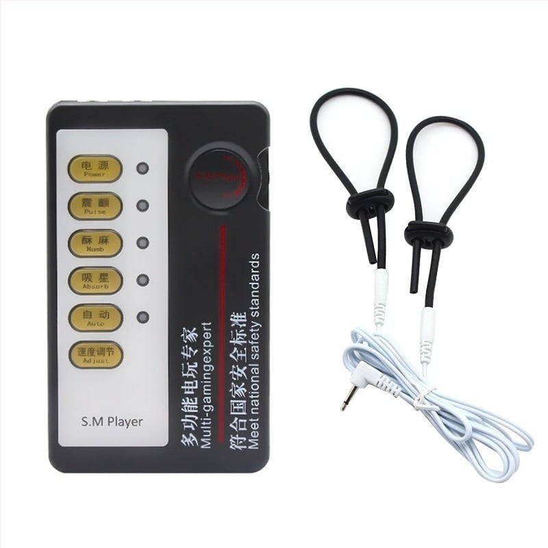 Elektrický šok masážny prístroj pre mužov aj ženy, klipsy na bradavky, stimulácia prs, BDSM hračka