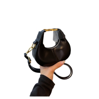 Modna ženska crossbody torba u obliku polumjeseca, mini torba za rameno s pretincom za ruž