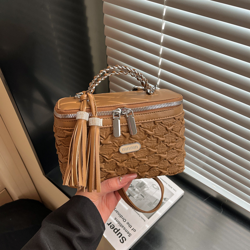 Nova luksuzna teksturna ženska torbica, mini torbica za ruž i crossbody torba za telefon, moderna mala torbica