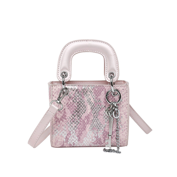 Ženska mini torbica s uzorkom zmijske kože, jesen 2025, lagani luksuz, crossbody