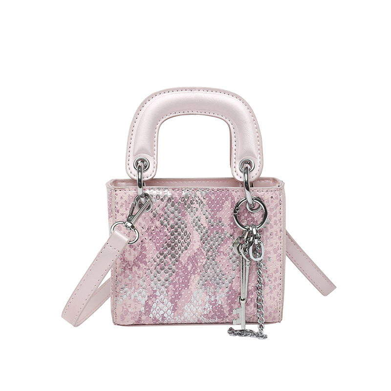 Ženska mini torbica s uzorkom zmijske kože, jesen 2025, lagani luksuz, crossbody