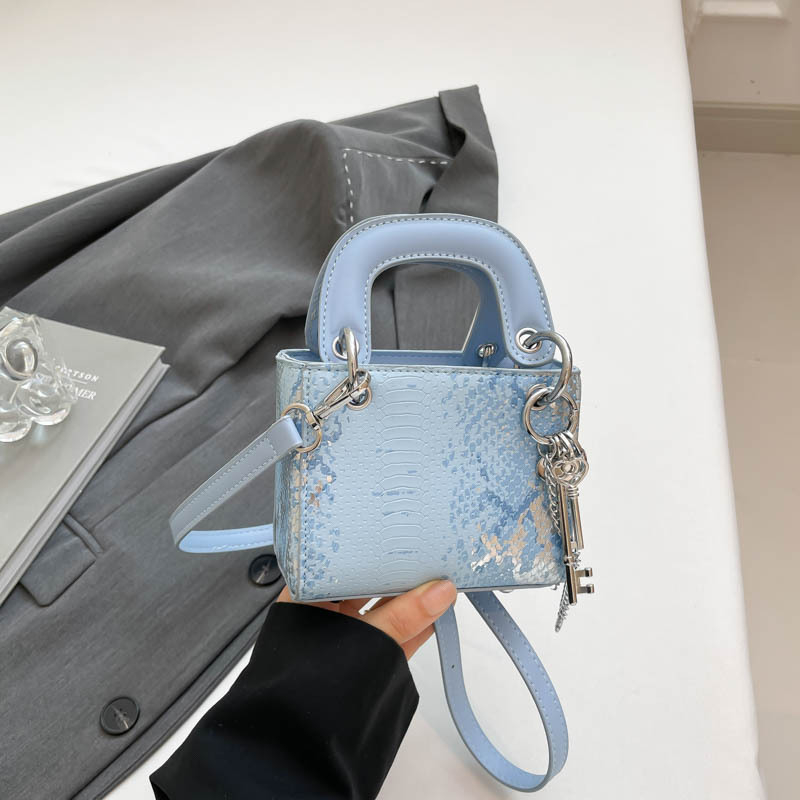 Ženska mini torbica s uzorkom zmijske kože, jesen 2025, lagani luksuz, crossbody