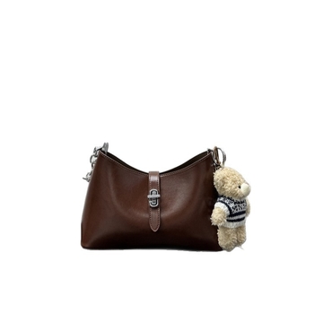 Modna retro sedlasta torba s lancem, kompaktna kvadratna crossbody torba s kopčom zaključavanja