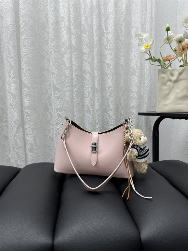 Modna retro sedlasta torba s lancem, kompaktna kvadratna crossbody torba s kopčom zaključavanja